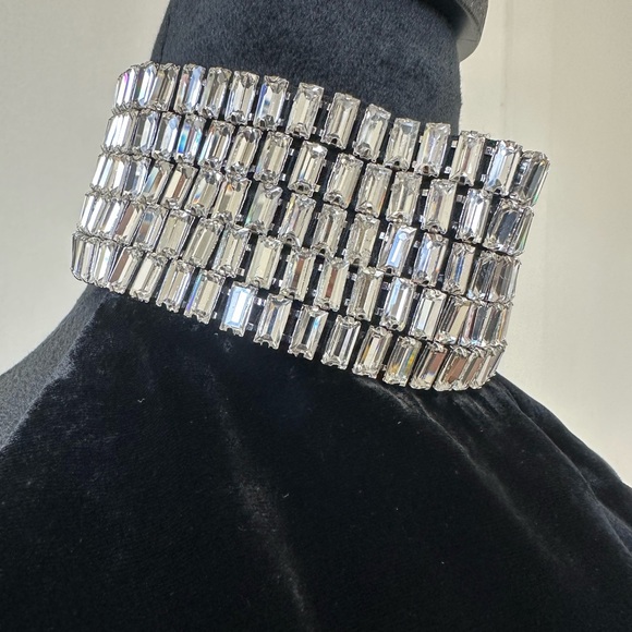 RASARIO Velvet maxi dress with a crystal embellished neck Dress - Picture 9 of 13